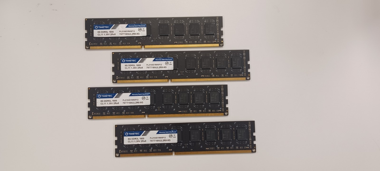 4-Timetec 8GB DDR3L / DDR3 1600MHz (DDR3L-1600) PC3L-12800 / PC3-12800