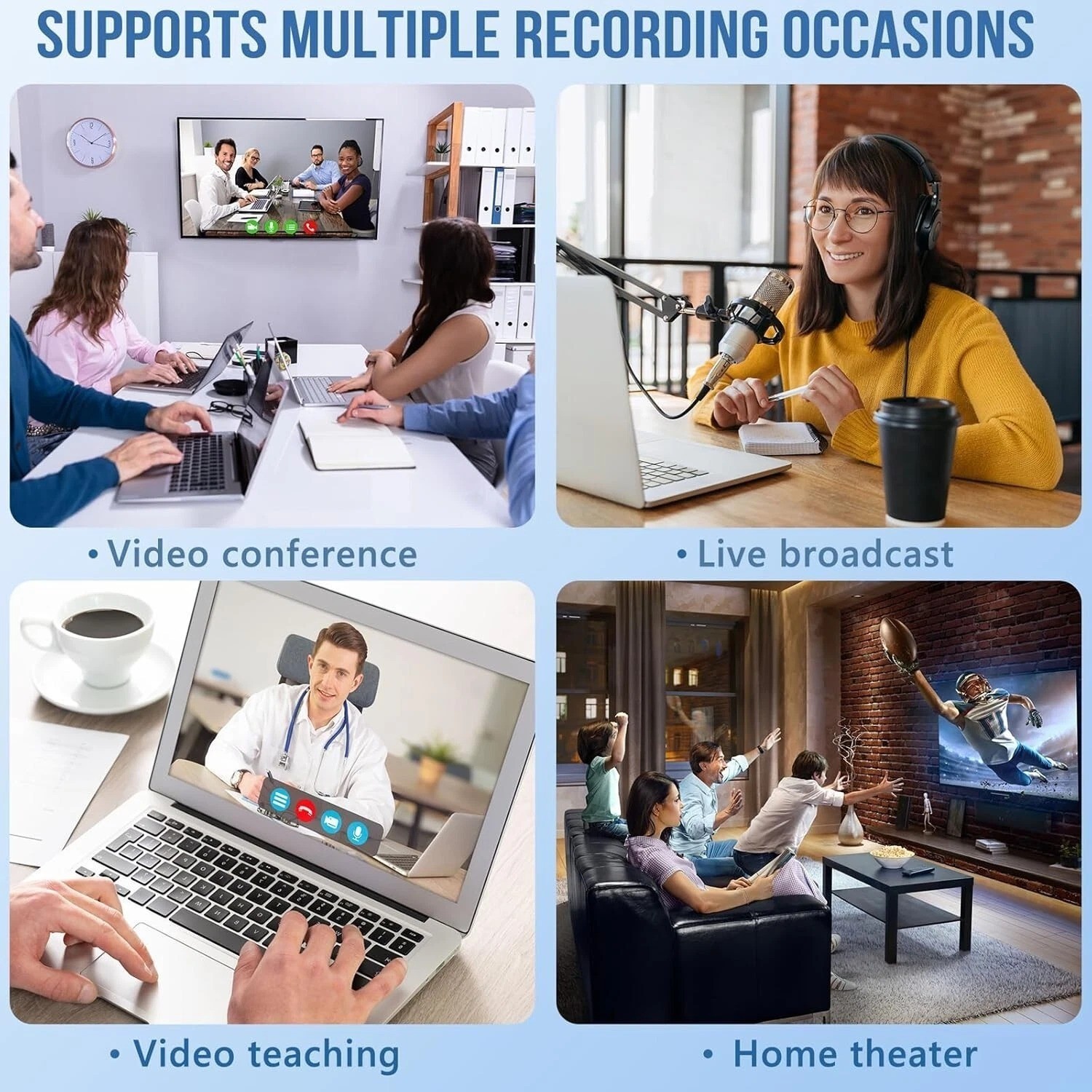 Audio/Video Capture Card, USB3.0 HDMI to USB C, 4K1080p60fps Video/Audio Capture