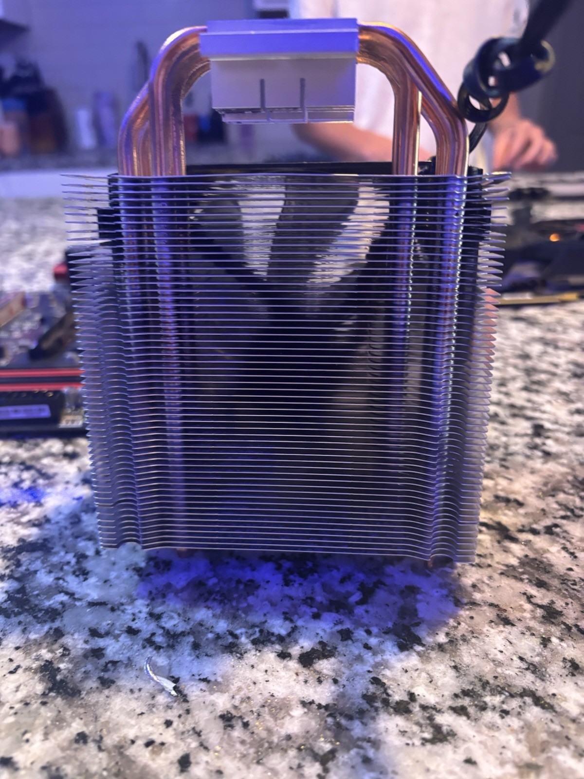 Cooler Master CPU Fan with Heatsink 120mm Sleeve 4-Pin Aluminum Copper Black