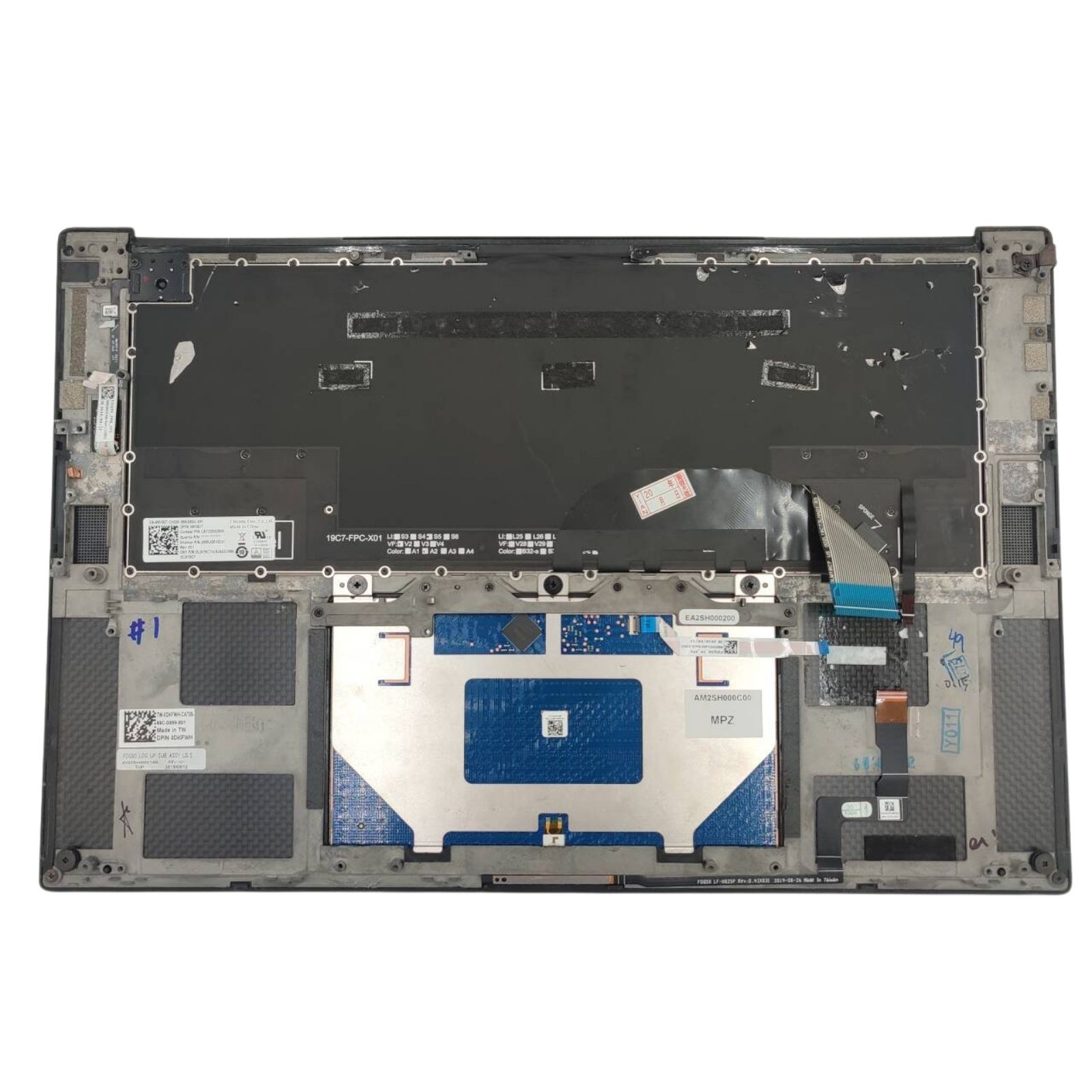 For DELL XPS 9500 9510 9520 9530 Palmrest WITH backlit Keyboard touchpad 0DKFWH
