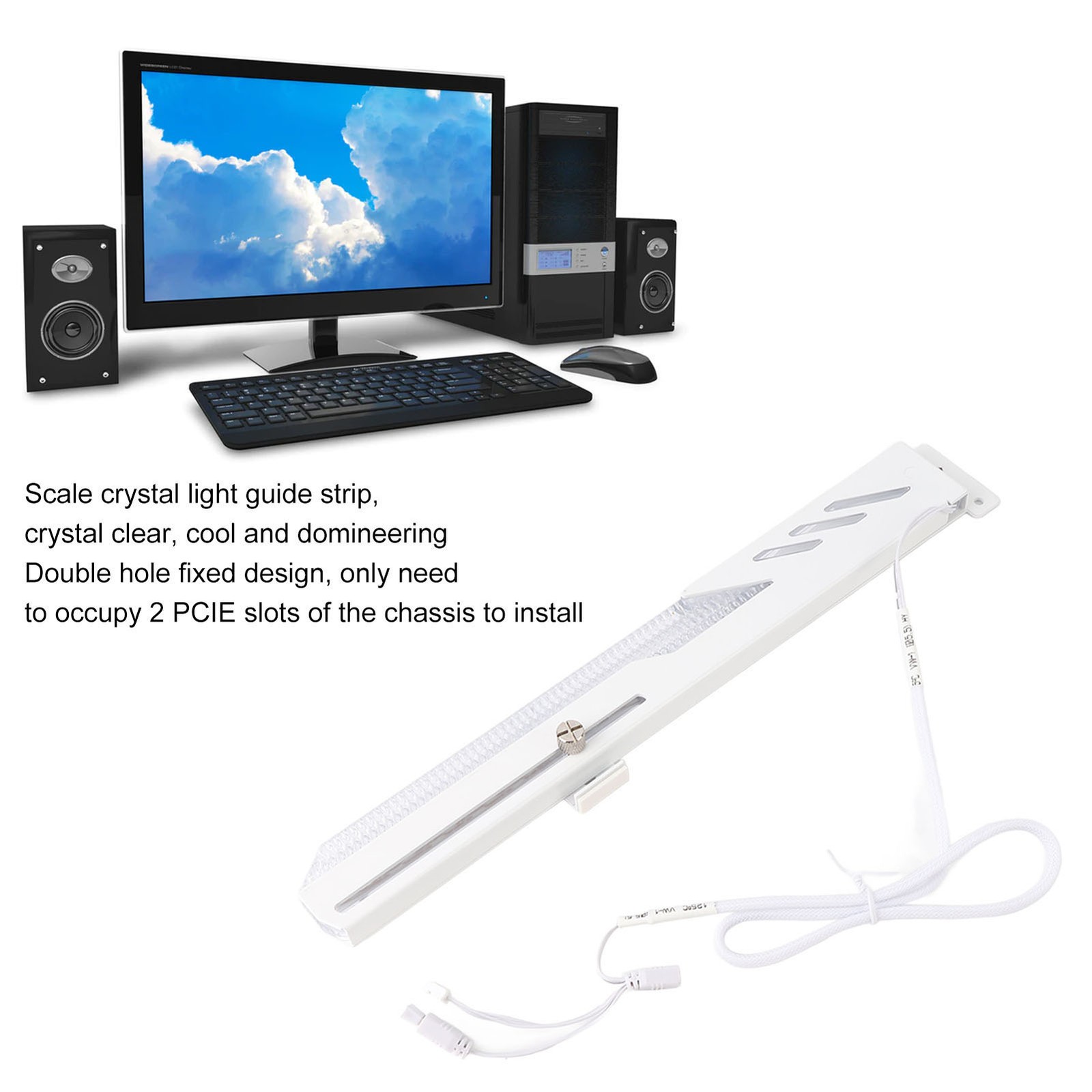 GPU Support Bracket Simple White Fashion Multi Interface 5V 3 Pin Colorful RGB