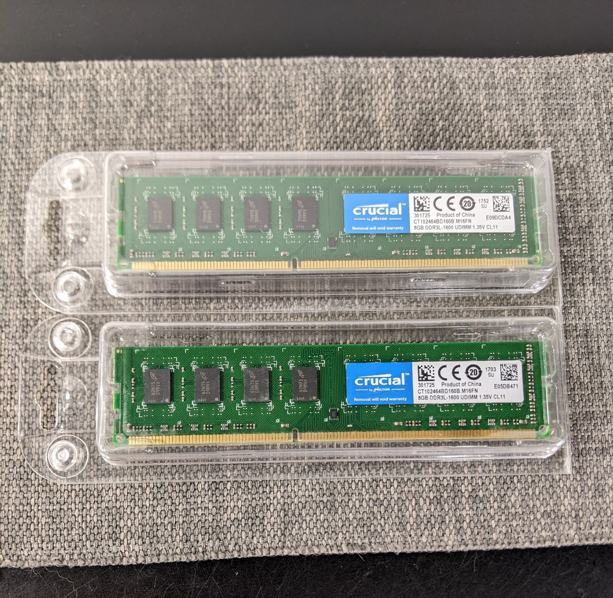 16GB (2x8GB) Crucial CT102464BD160B PC3-12800 DDR3L-1600 UDIMM 1.35V Desktop RAM