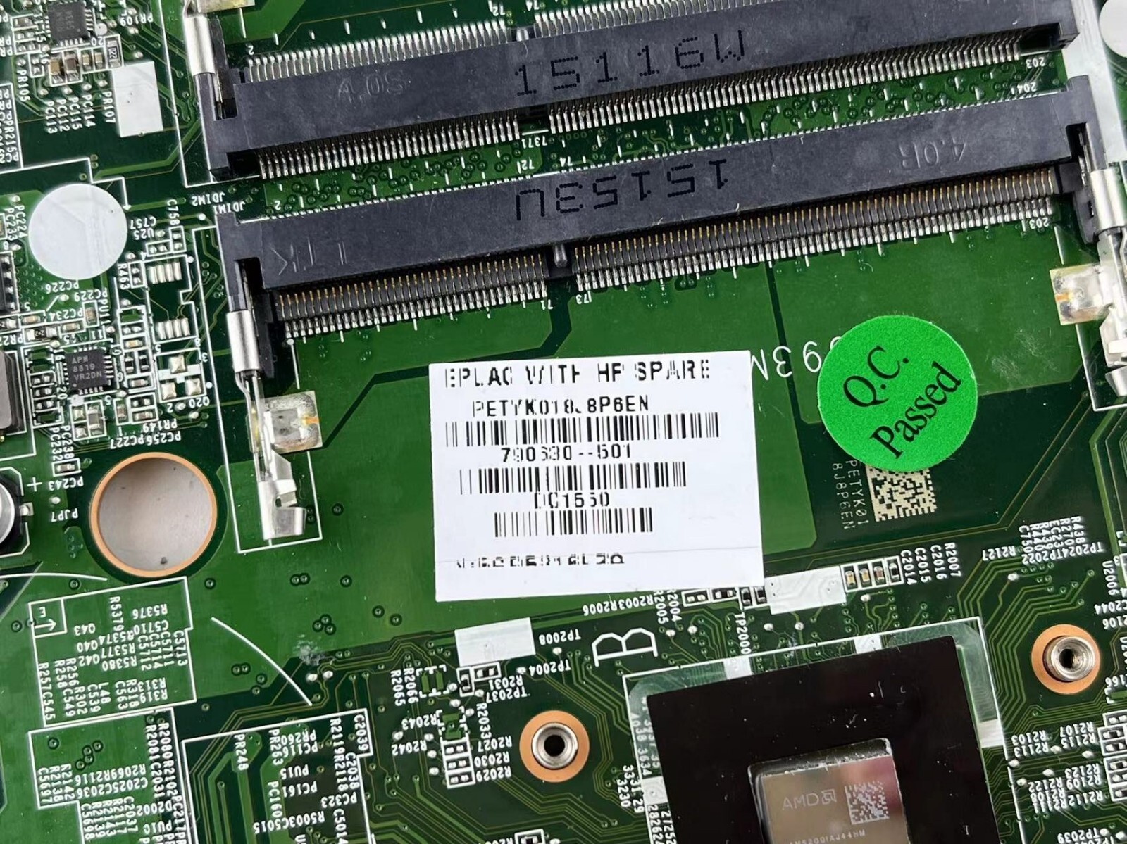790630-501 for HP 15-F AMD A6-5200 CPU Laptop Motherboard DA0U93MB6D2 790630-001