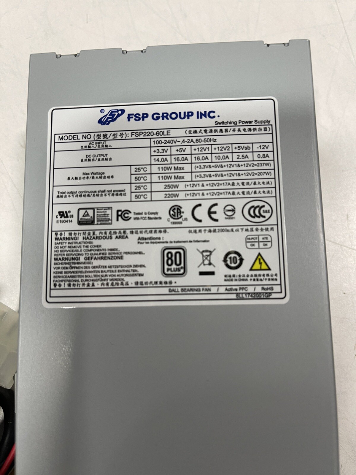 FSP220-60LE POWER SUPPLY