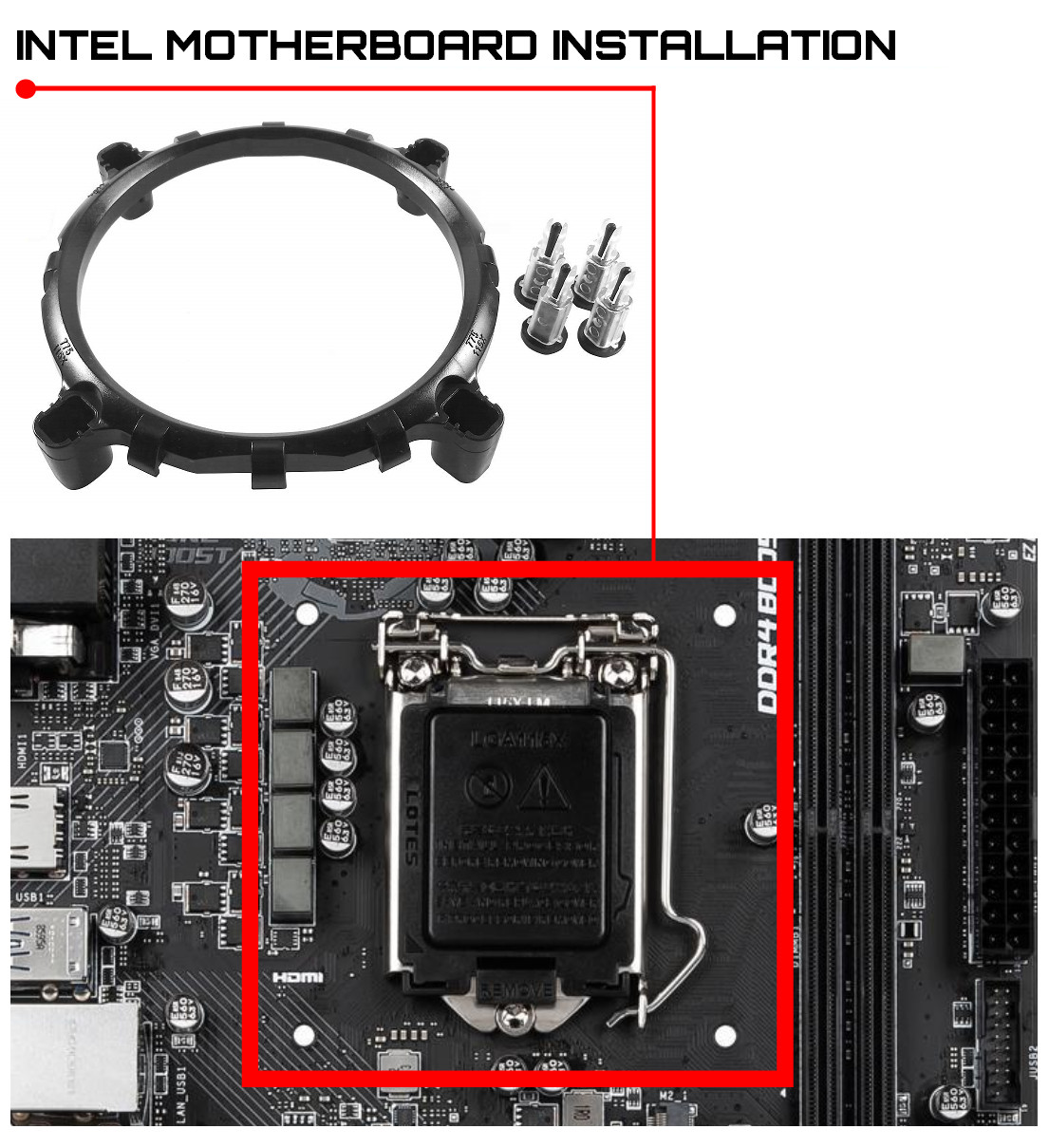 TRONWIRE TW-32 RGB LED Intel AMD Socket 1200 1151 AM3 AM2 4-Pin PWM CPU Cooler