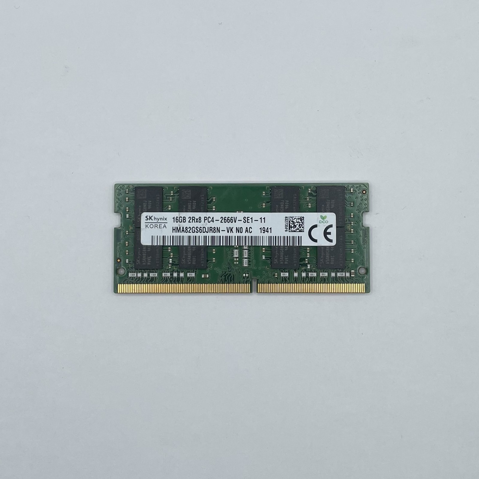 SK Hynix 16GB DDR4 2666MHz PC4-21300 2Rx8 Laptop SODIMM HMA82GS6DJR8N-VK 20 Pack