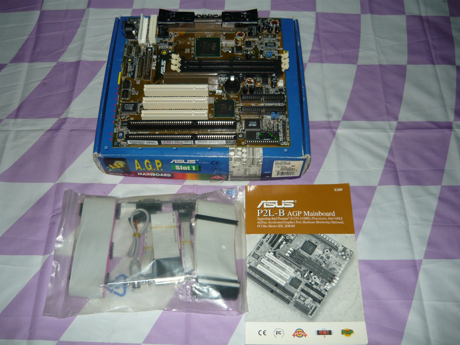 Vintage Asus P2L-B Slot 1 Pentium II AT AGP Motherboard Open Box