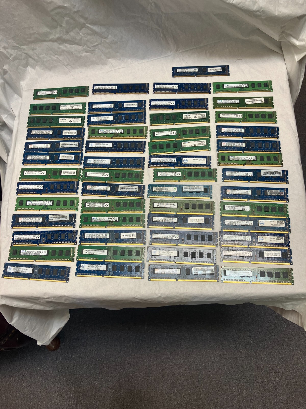LOT OF 53 4GB PC3/PC3L (212GB Total) Mixed Major Brand/Speed Desktop Server Ram