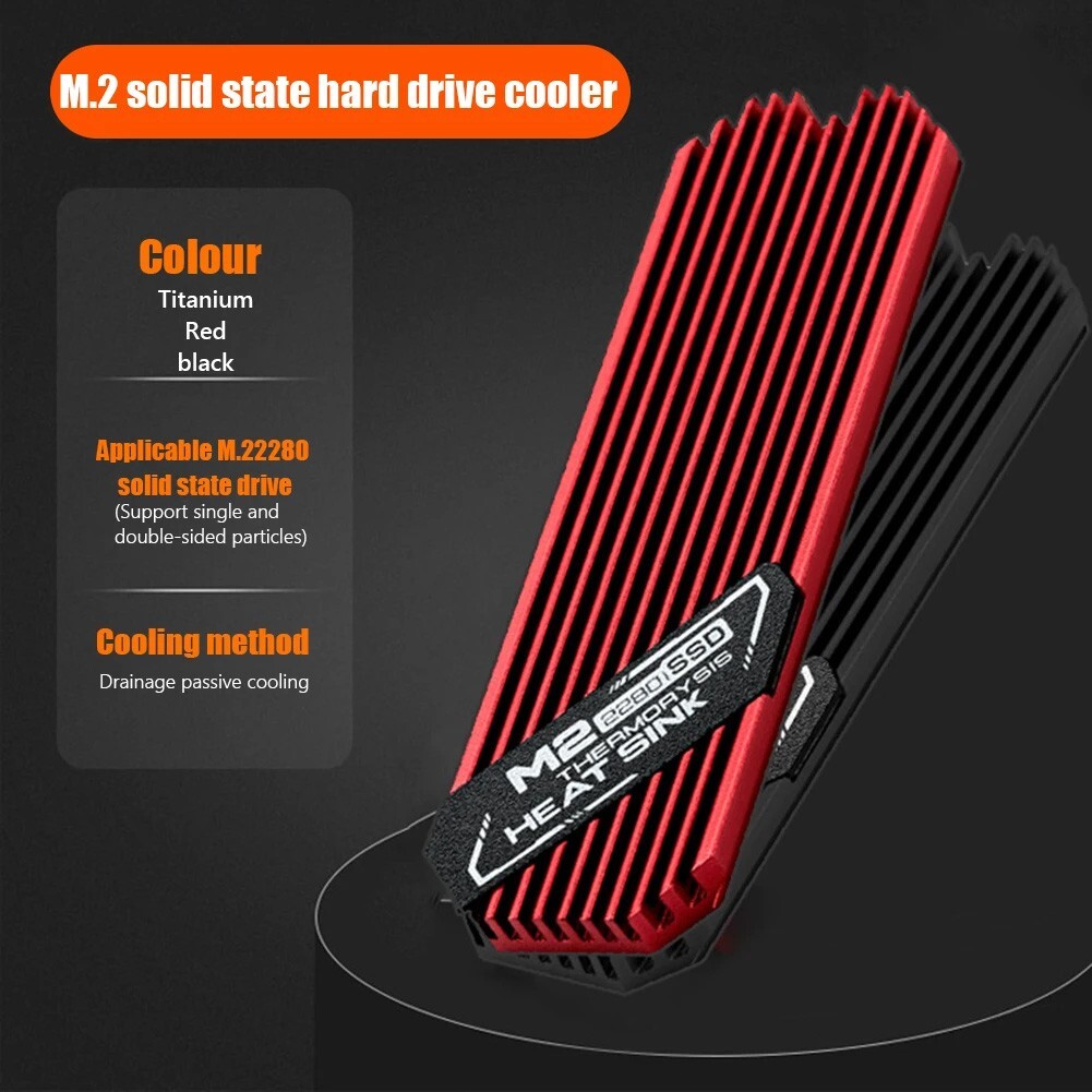 M.2 NVME NGFF 2280 PCIe SSD Copper Heatsink Radiation Fin for Laptop Notebook PC