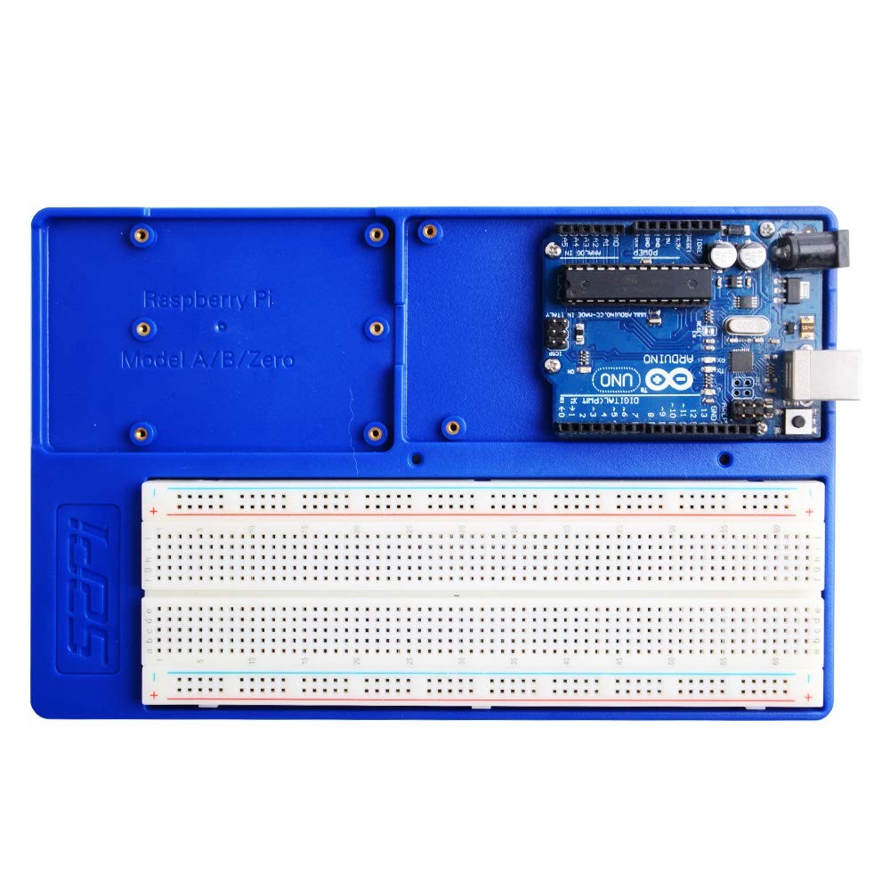 Blue ABS Breadboard Holder 5 in 1 Base Plate Case For Raspberry Pi Arduino