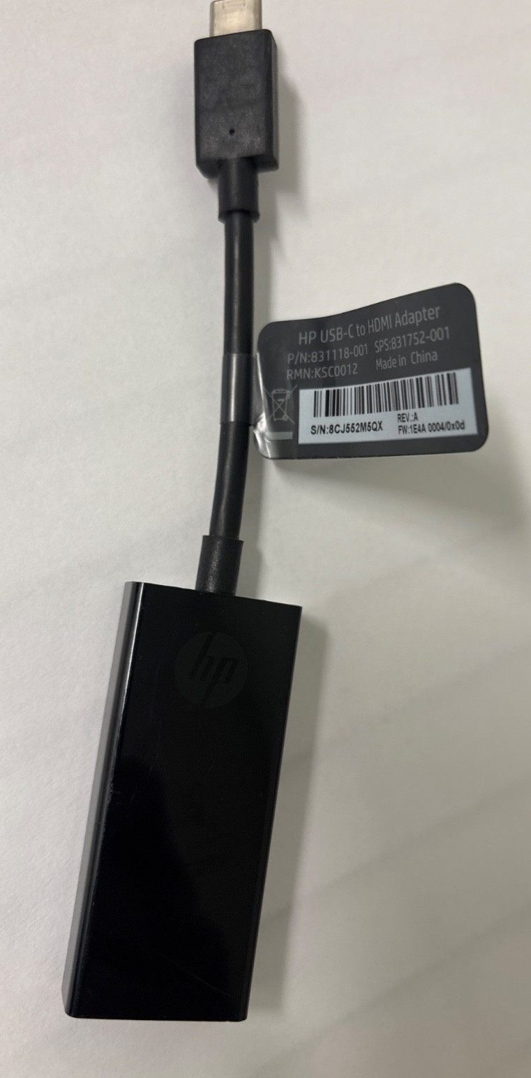 HP DisplayPort to HDMI Adapter 60Hz Genuine OEM – SPS831752-001