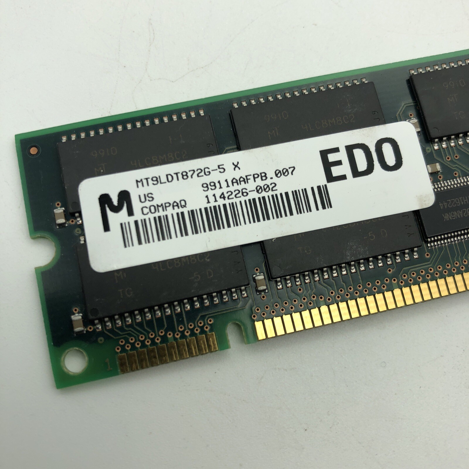Micron 64MB Memory EDO ECC #MT9LDT872G 64 MB RAM 50NS COMPAQ 114226-002 Buffered