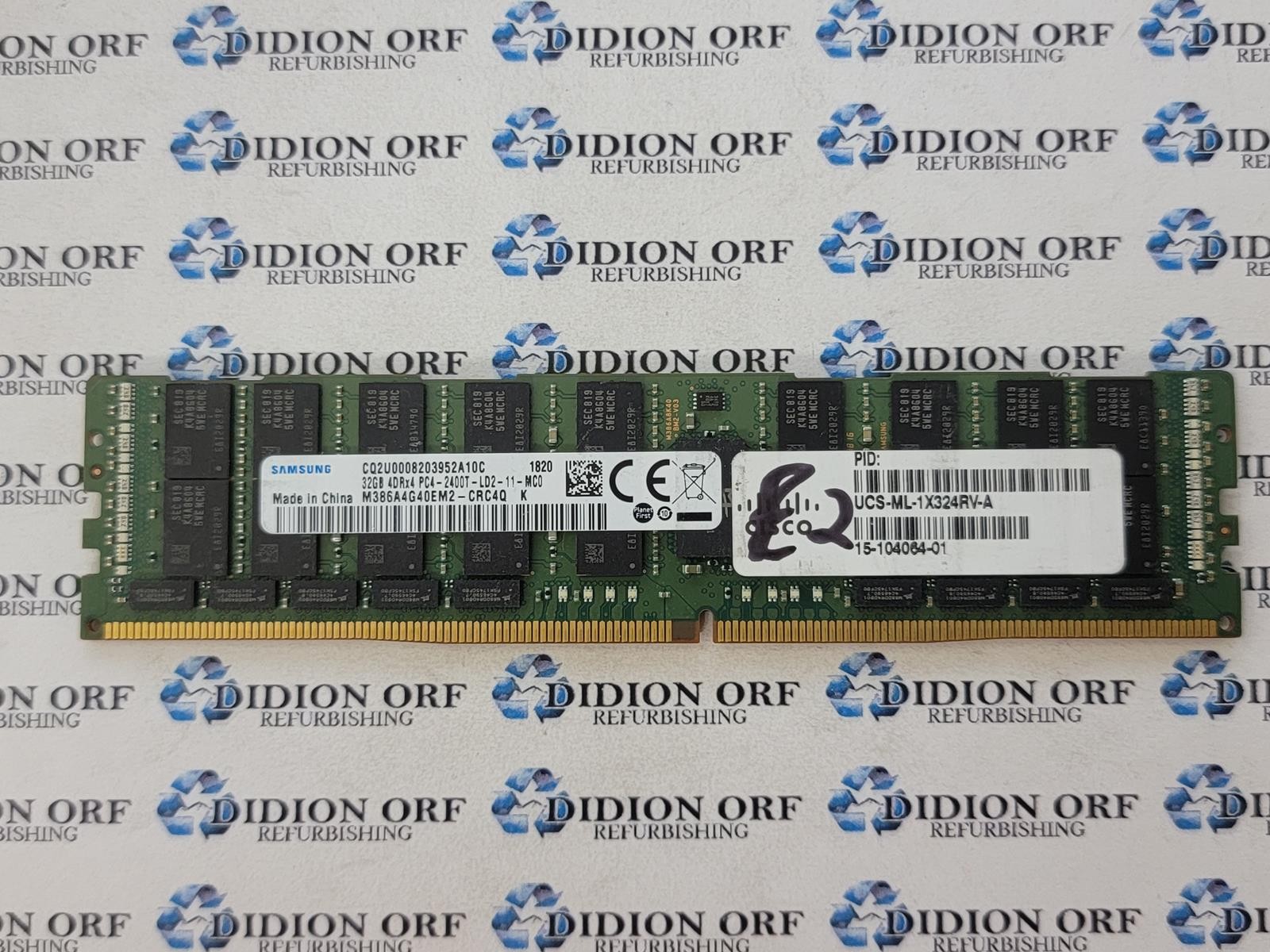 SAMSUNG 32 GB DDR4 REG SERVER RAM PC4-2400T M386A4G40EM2-CRC, SKU 26165