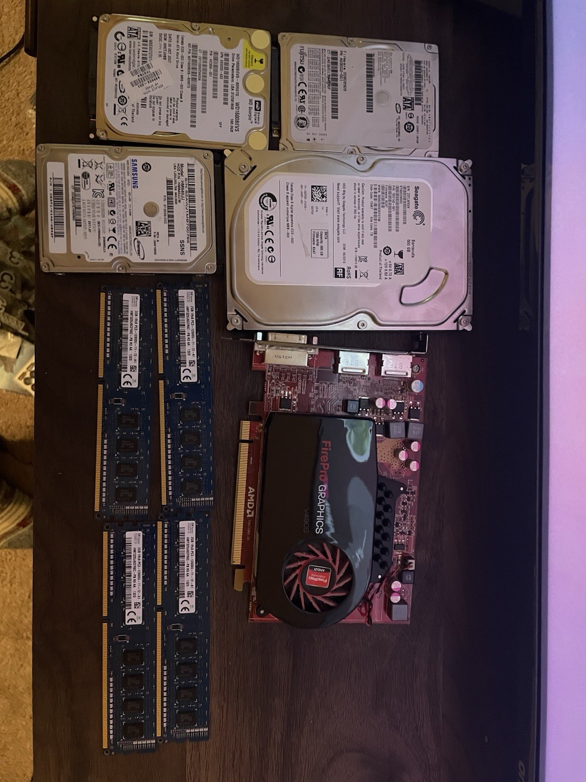 Lot of computer components