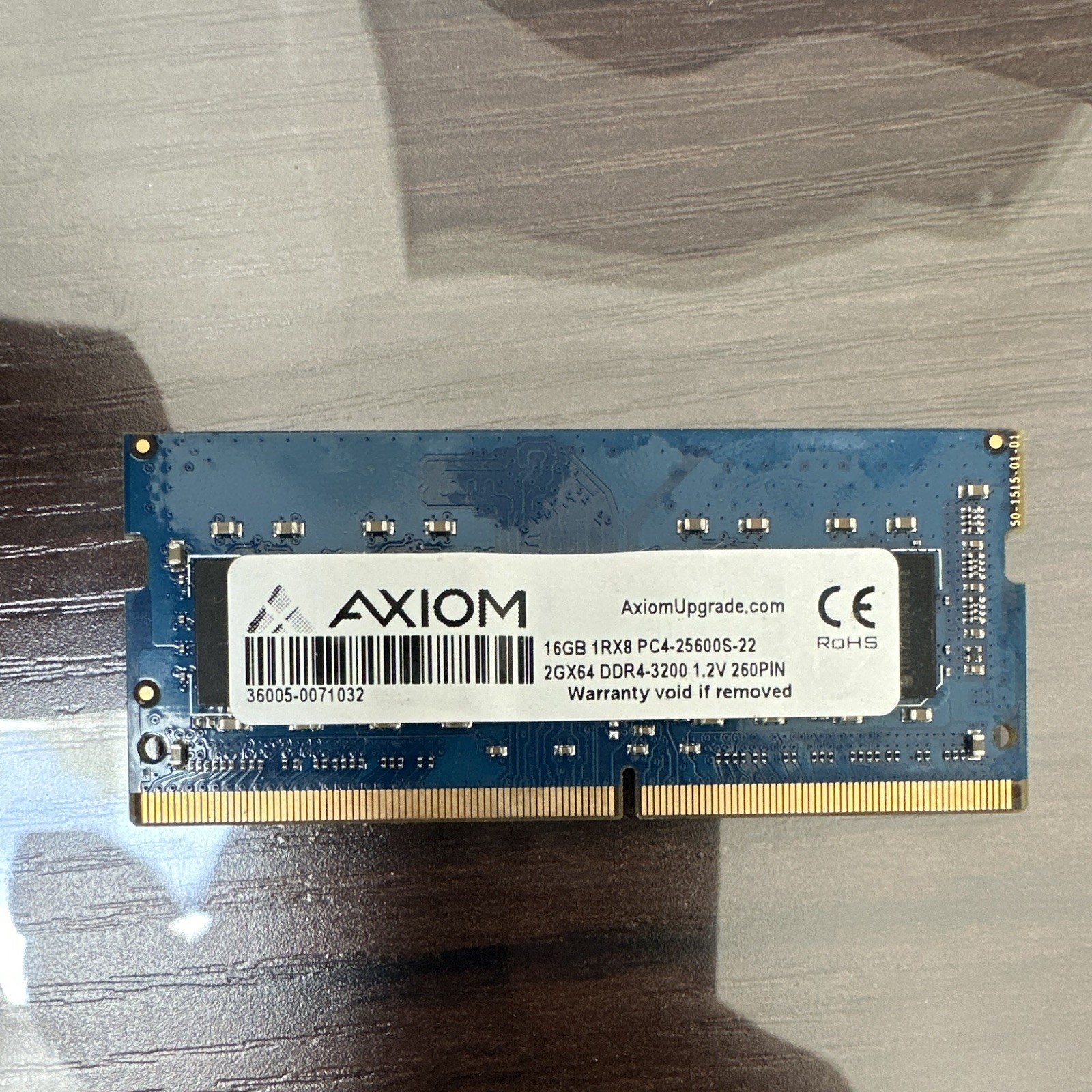 Axiom 16GB DDR4-3200 PC4-25600S SO-DIMM 260-Pin Laptop RAM 36005-0071032