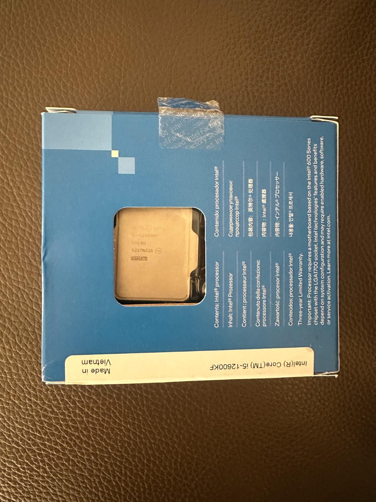 Intel Core i5-12600KF Processor (4.9 GHz, 10 Cores, FCLGA1700) Box -…