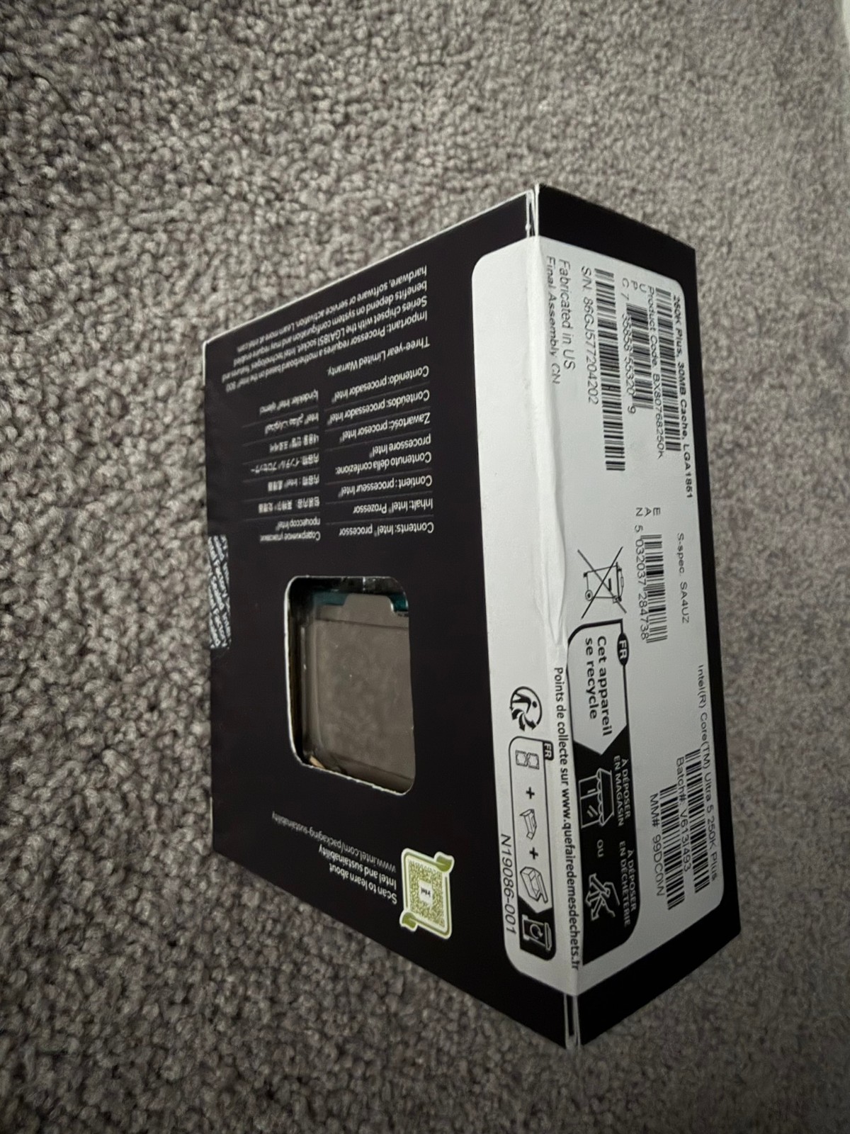 Intel Core Ultra 5 250K Plus Desktop Processor – 18 core (6P+12E) And 18 Threads