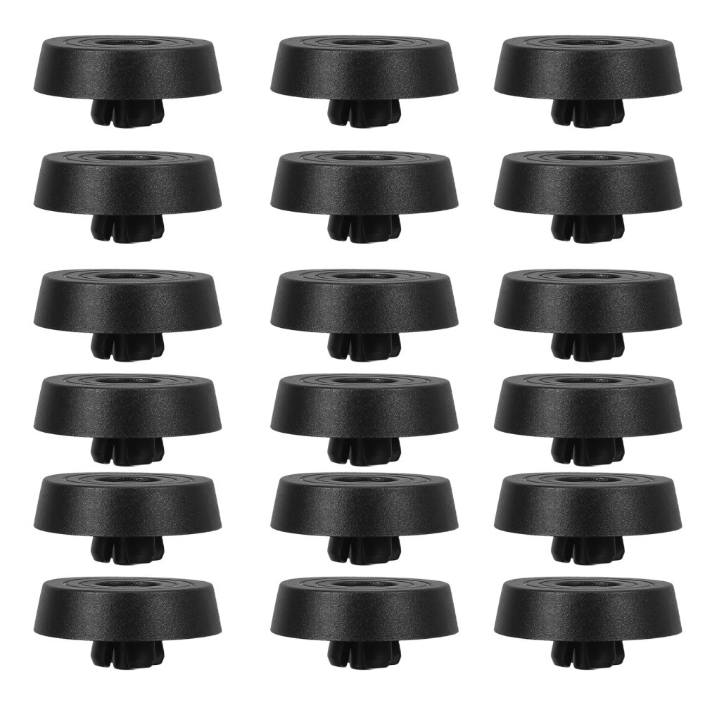 20Pcs Black Plastic Pc Case Feet Risers with Anti Scratch Pads for Home Use