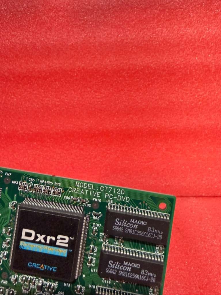 CREATIVE LABS PC-DVD DXR2 DECODER CARD CT7120 PCI 3D GRAPHICS VIDEO CARD