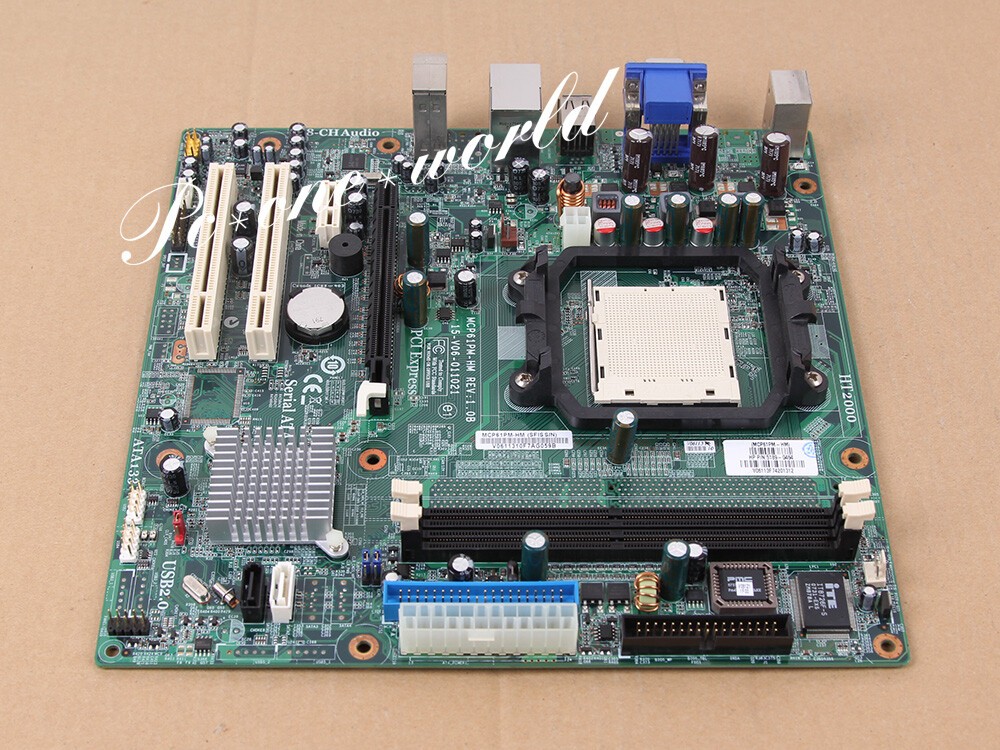 ECS MCP61PM-HM Iris8 1.0B Socket AM2 DDR2 NVIDIA 6150SE Micro-ATX Motherboard