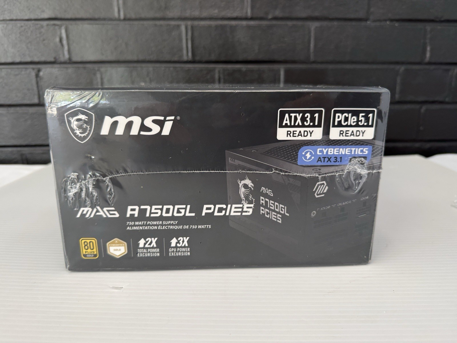 MSI MAG A750GL PCIE5 750W Gaming Power Supply ATX 3.1/PCIE 5.1 Ready 80 + Gold