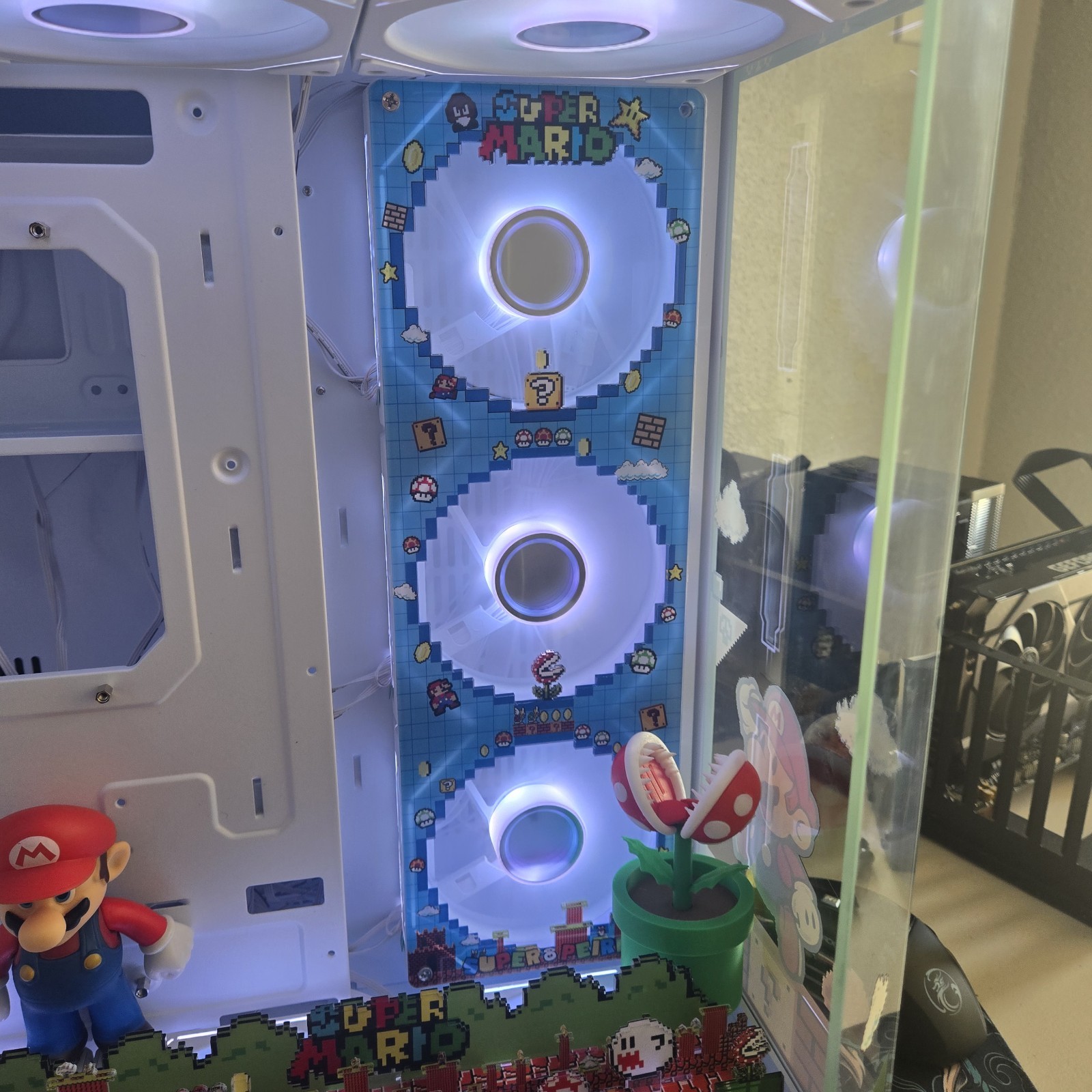 Super Mario Bros Custom PC Case Diorama Kit – World 1-1 Edition (No Fans)
