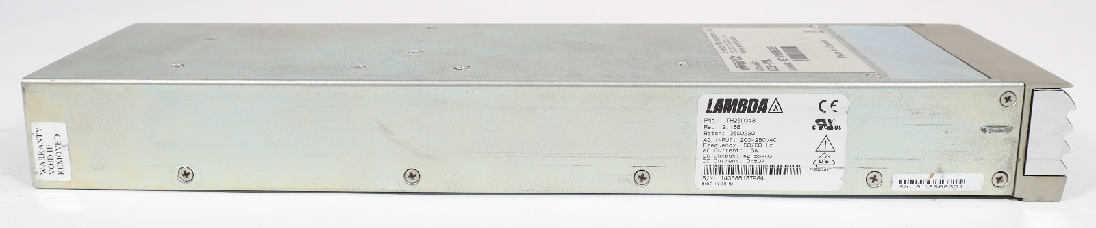 Lambda TH250048 48V 50A 2500W Hot-Swap Telecom Power Supply Module
