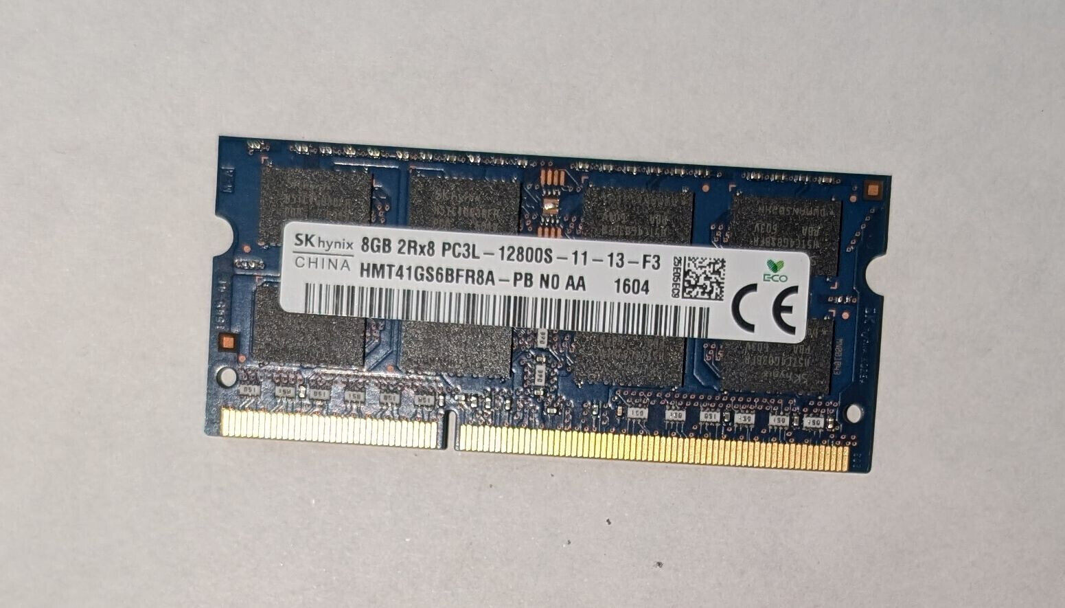 RAM SK HYNIX 1X 8GB DDR3L 1600MHz 1.35V SODIMM PC3-12800-S DDR3 PC3L LAPTOP 16GB