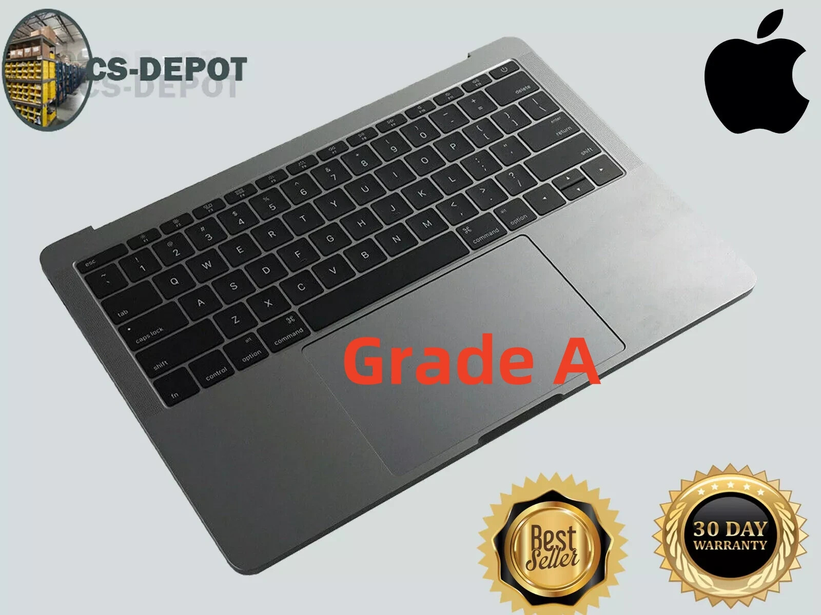 Genuine Apple MacBook Pro 13 A1708 2017 Top Case Palmrest + Touchpad + Battery