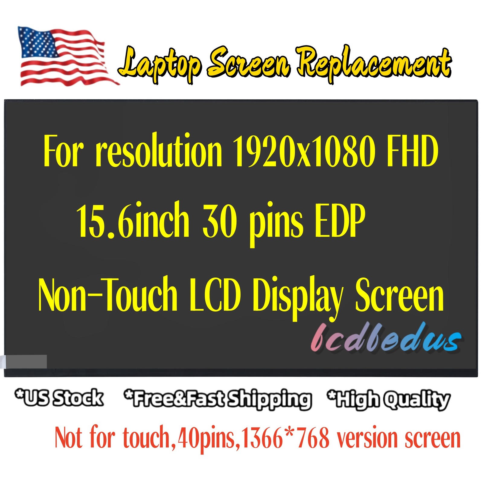 IPS LCD Display Panel for Dell Latitude 15 3520 P108F P108F001 P108F002 NonTouch