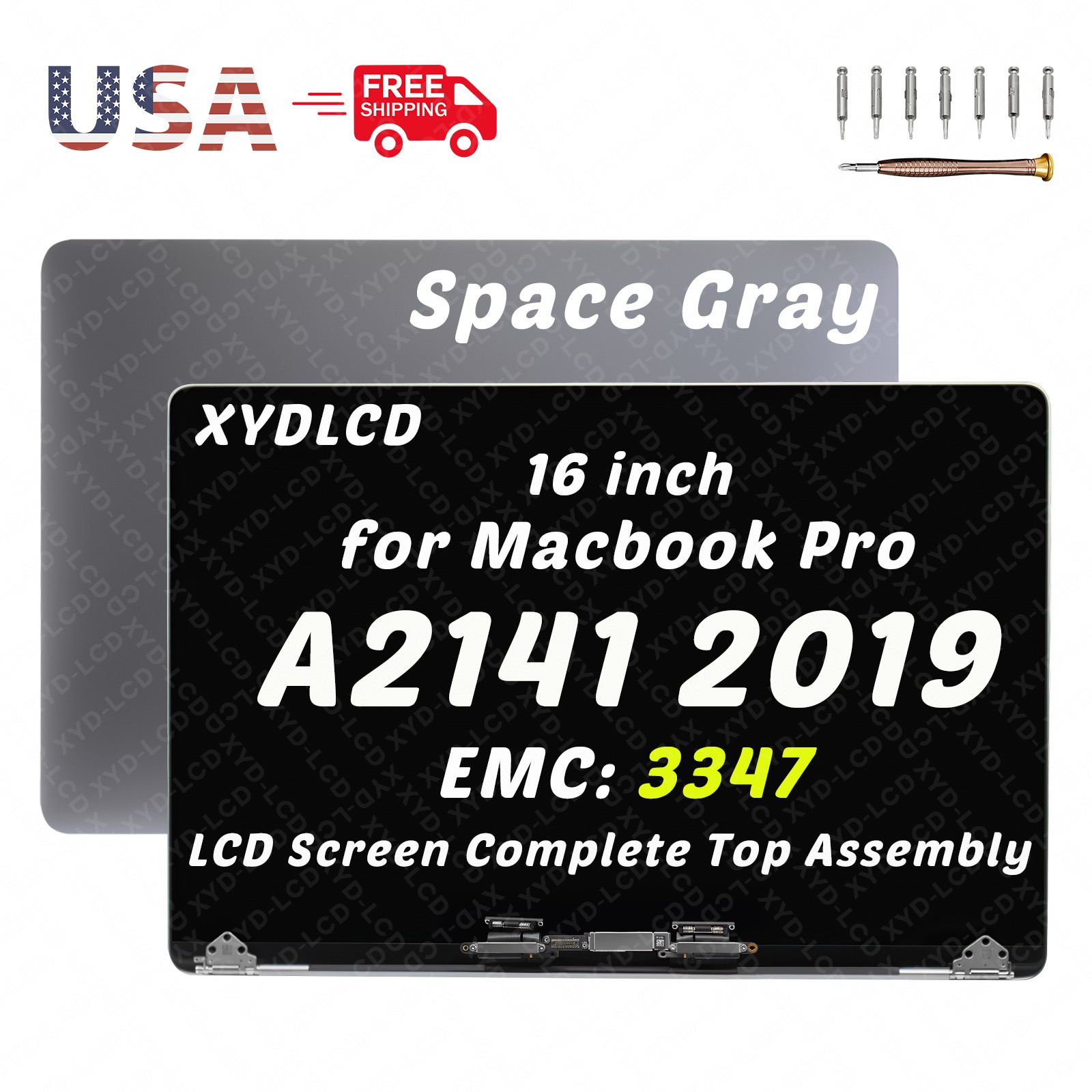 for MacBook Pro 16″ A2141 2019 661-14200 Retina LCD Screen Replacement EMC 3347