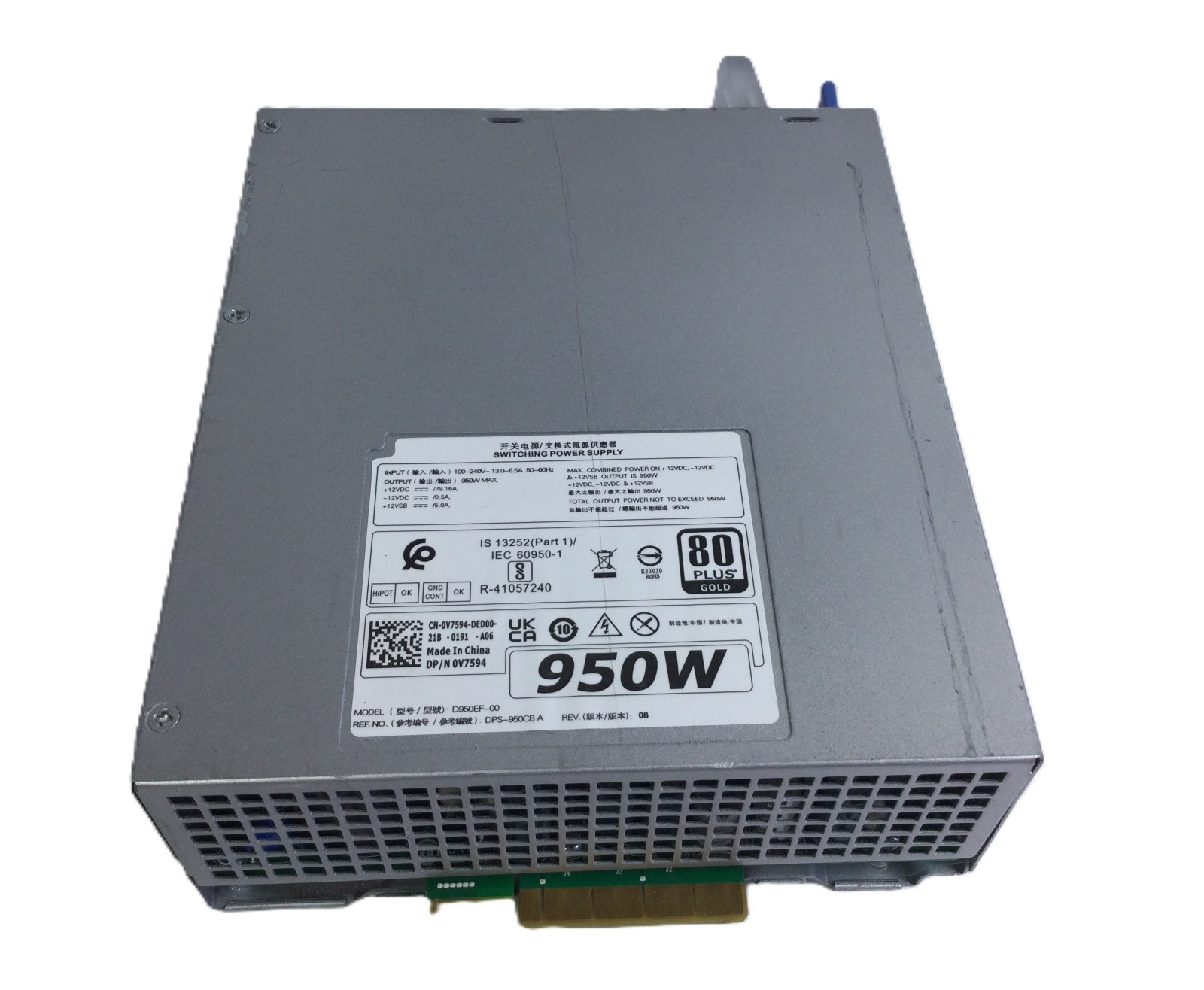 For Dell Precision T5820 T7820 H950EF-00 D950EF-00 950W Power Supply WGCH4 CXV28