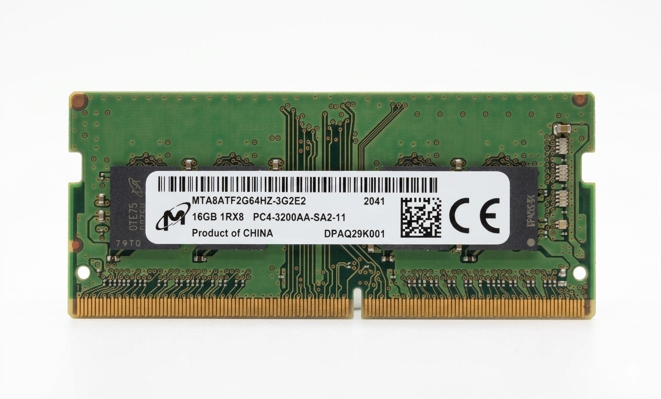 Micron DDR4 16GB 1Rx8 PC4-3200AA SODIMM Memory | MTA8ATF2G64HZ