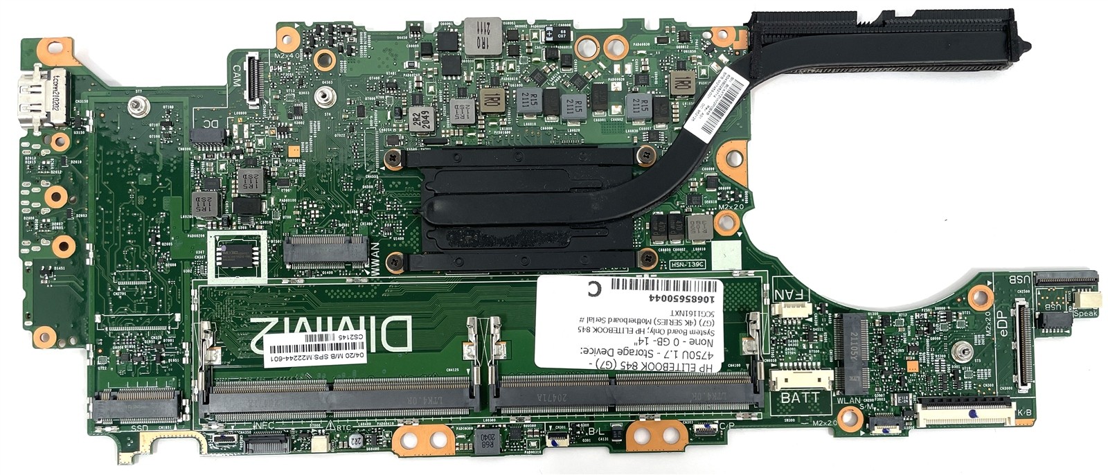 HP EliteBook 845 G7 AMD Ryzen 7 Pro 4750U 1.7GHz Motherboard M22244-601