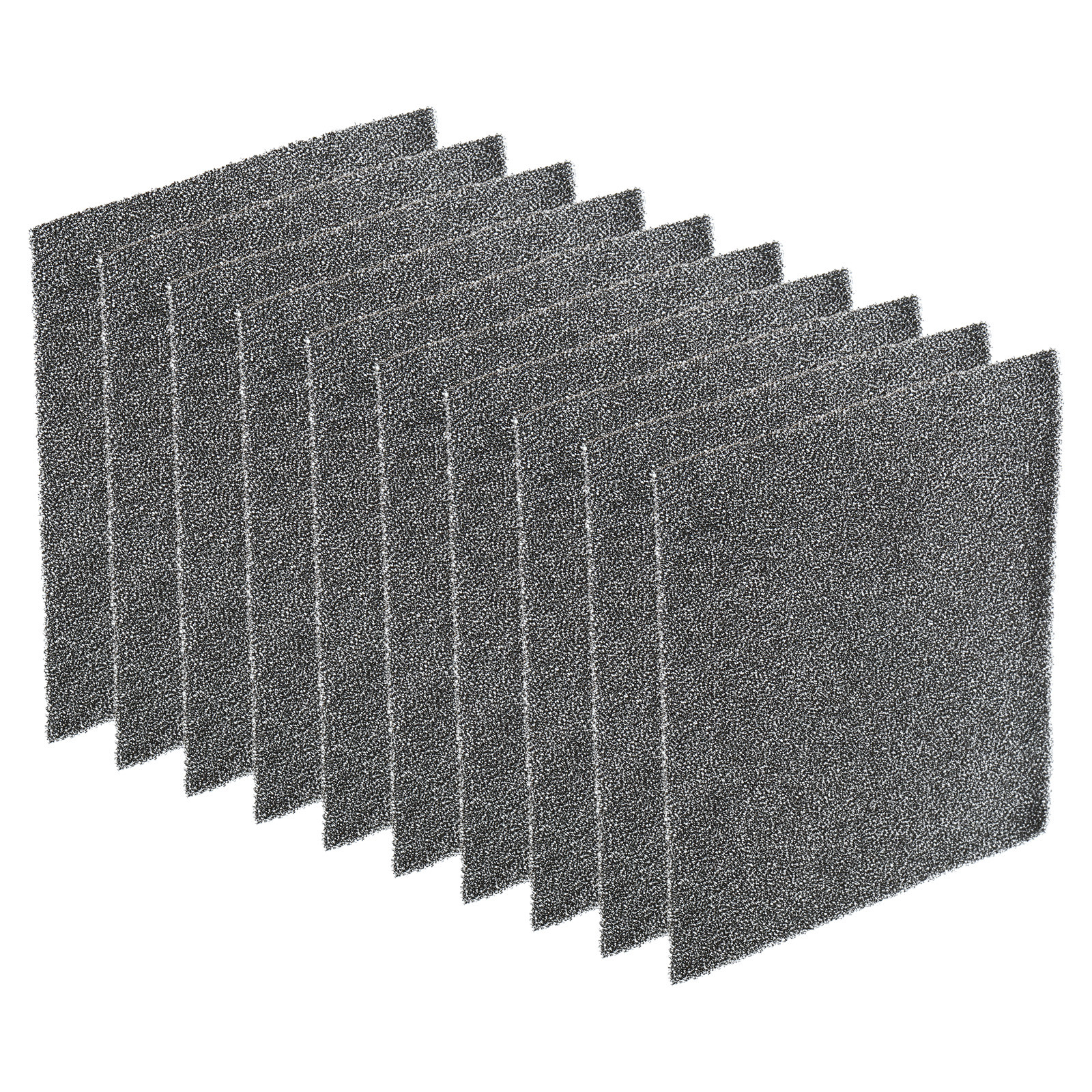 10 Pack 120mm Filter Foam Sponges Sponge Sheet Replacement Media Pad Black