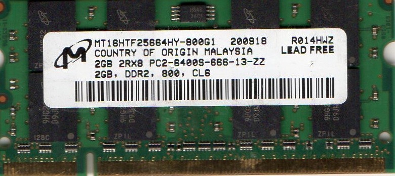 2GB HP Compaq NX6320 NX6325 NX6330 NX7300 NX7400 NX8420 NX9420 DDR2 RAM Memory