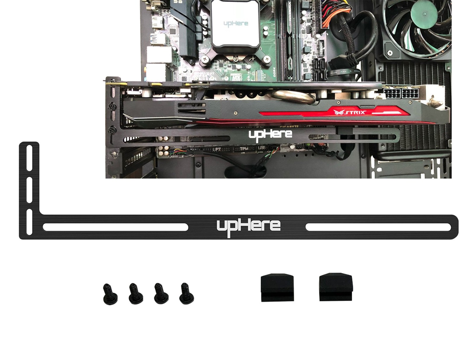 Share upHere Graphics Card GPU Brace Support Video Card Sag Holder Bracket
