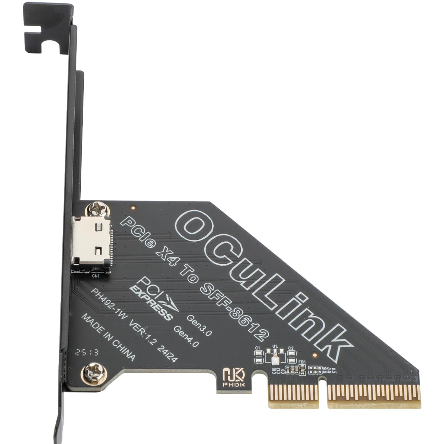 PCIe 4.0 x4 64Gbps External GPU Riser Card SFF-8612 SFF-8611 for Mini PC