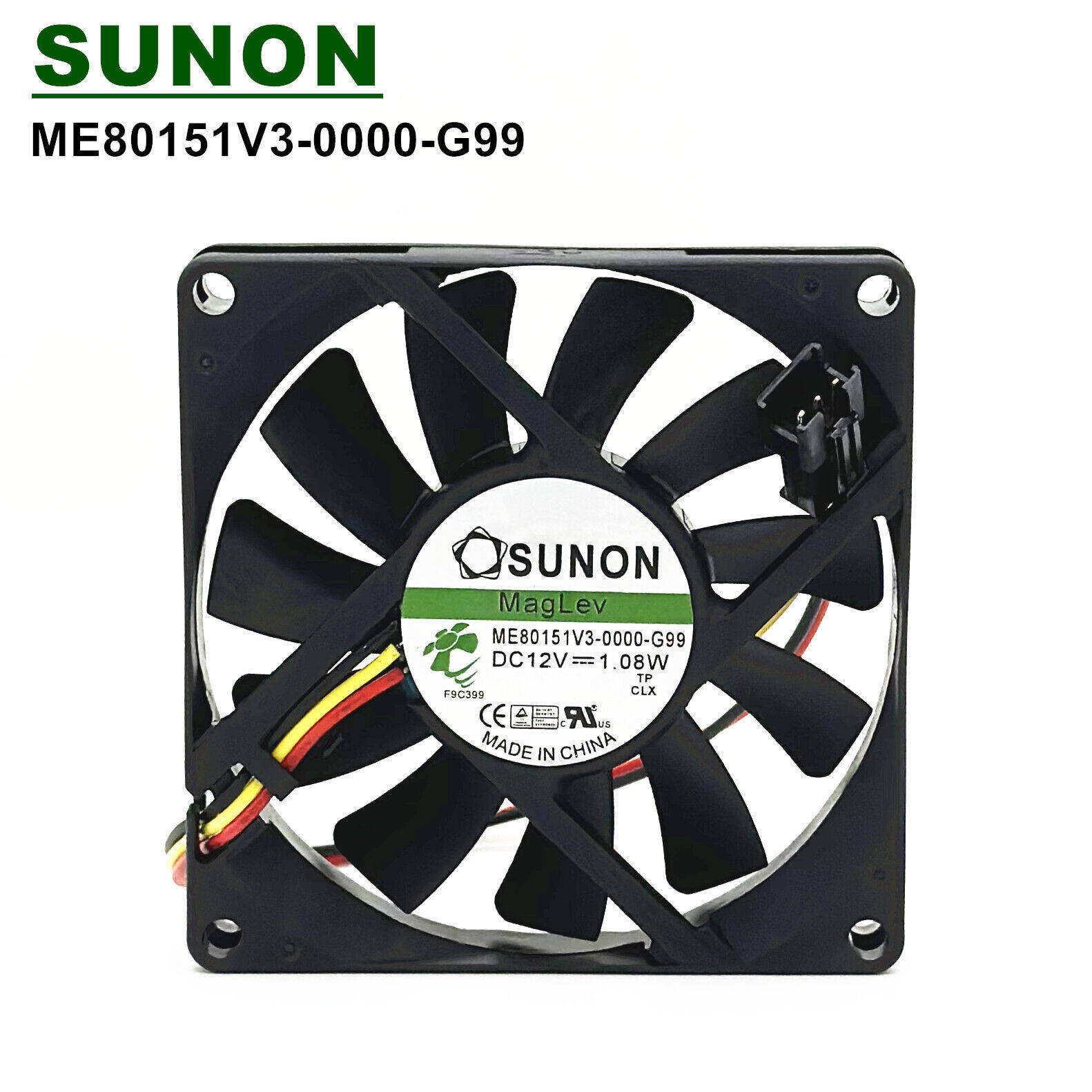 ME80151V3-0000-G99 12V 1.08W 2400RPM 8015 8CM 3-pin inverter fan