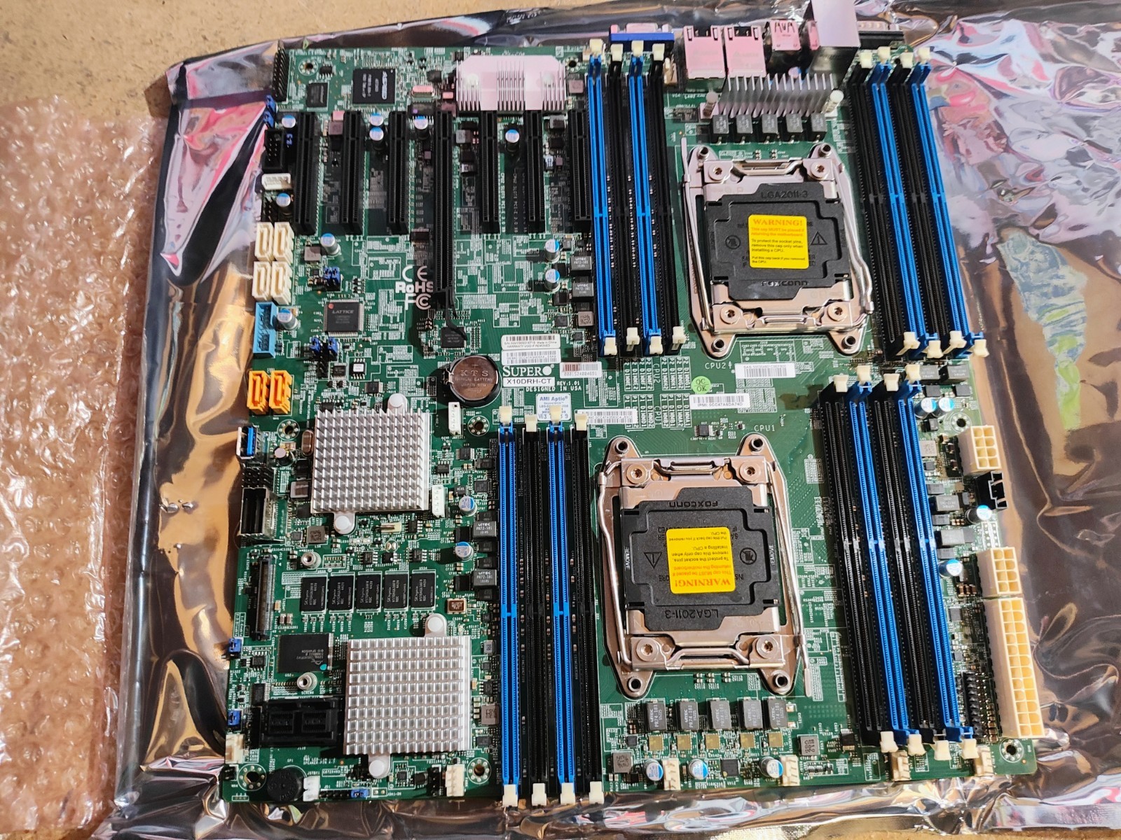 Supermicro X10DRH-CT Intel LGA2011 ATX Motherboard 26xxV3/V4 10 gig on board