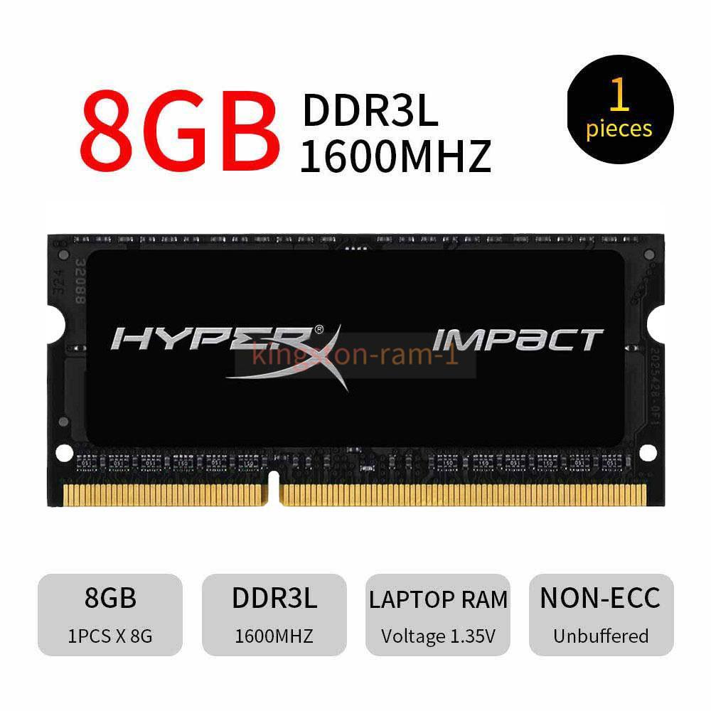 HYPERX 8G/16G/32G DDR3L-1600MHz PC3L-12800S 204Pin SO-DIMM Laptop Ram 8 GB Modle