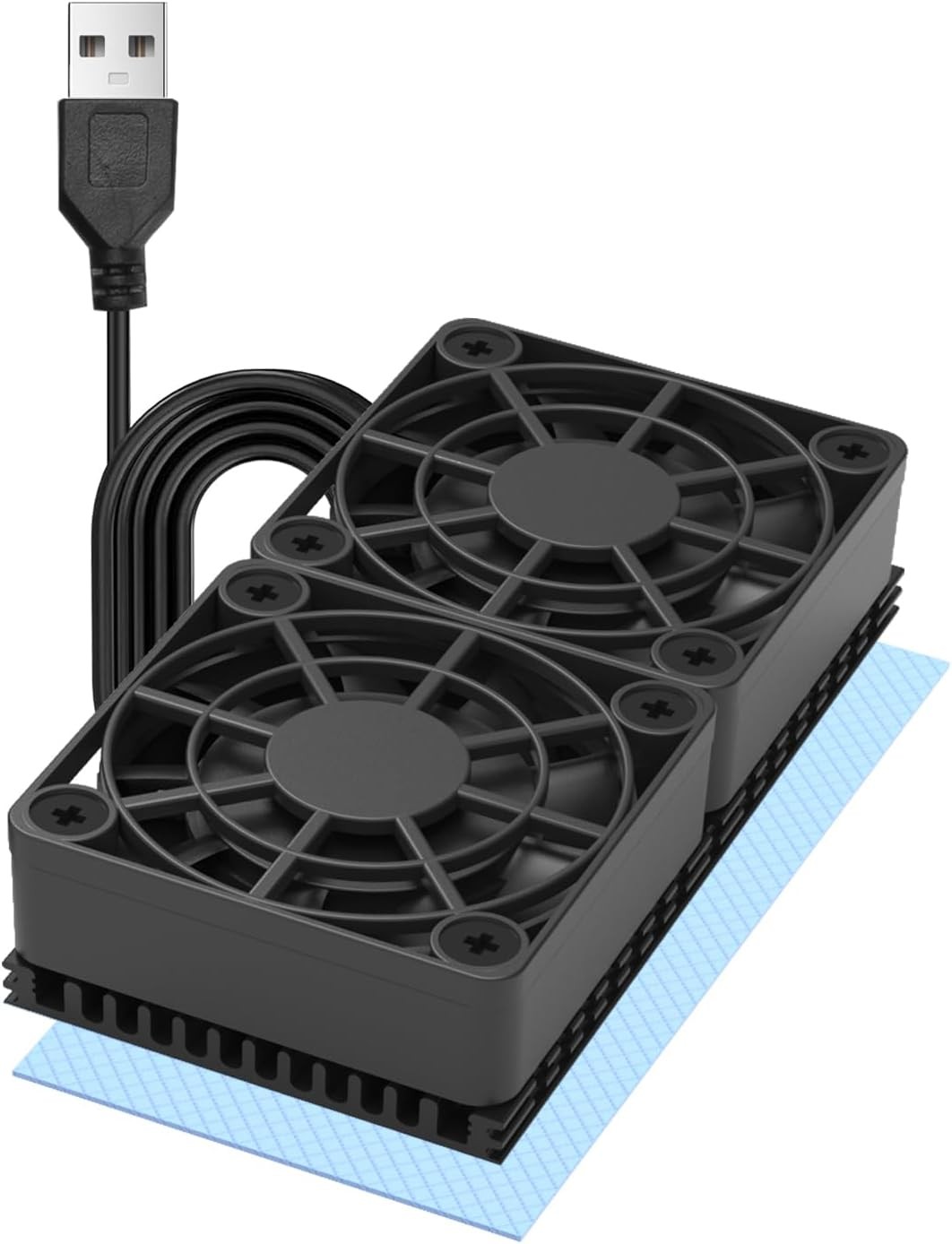 80mm 4010 Ultra Thin Silent USB Radiator Fan 5mm Aluminum Hea Size: 80x40x15mm