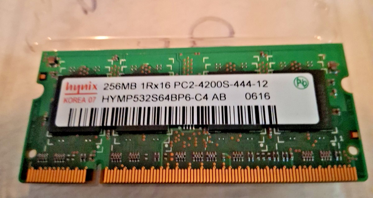 Hynix 256MB Memory RAM 256MB 1Rx16 PC2-4200S-444-12