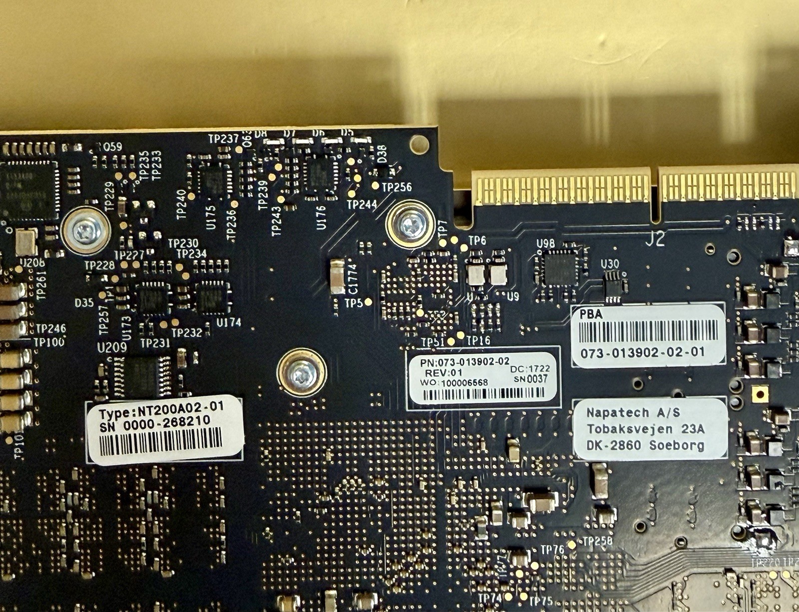 Napatech NT200A02-01 SmartNIC Network Interface Card