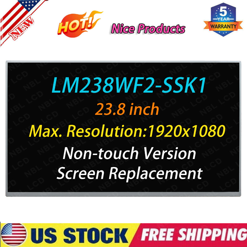 LM238WF2-SSK1 LM238WF2SSK1 LCD Screen Display 23.8″ FHD 1920×1080 Replacement