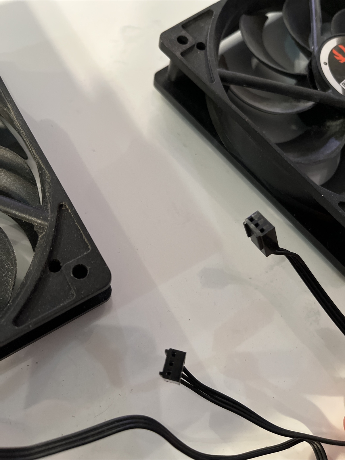 Pair Of 3-Pin Bitfenix Brushless DC Case Cooling Fan BFF-SCF-12025KK-RP