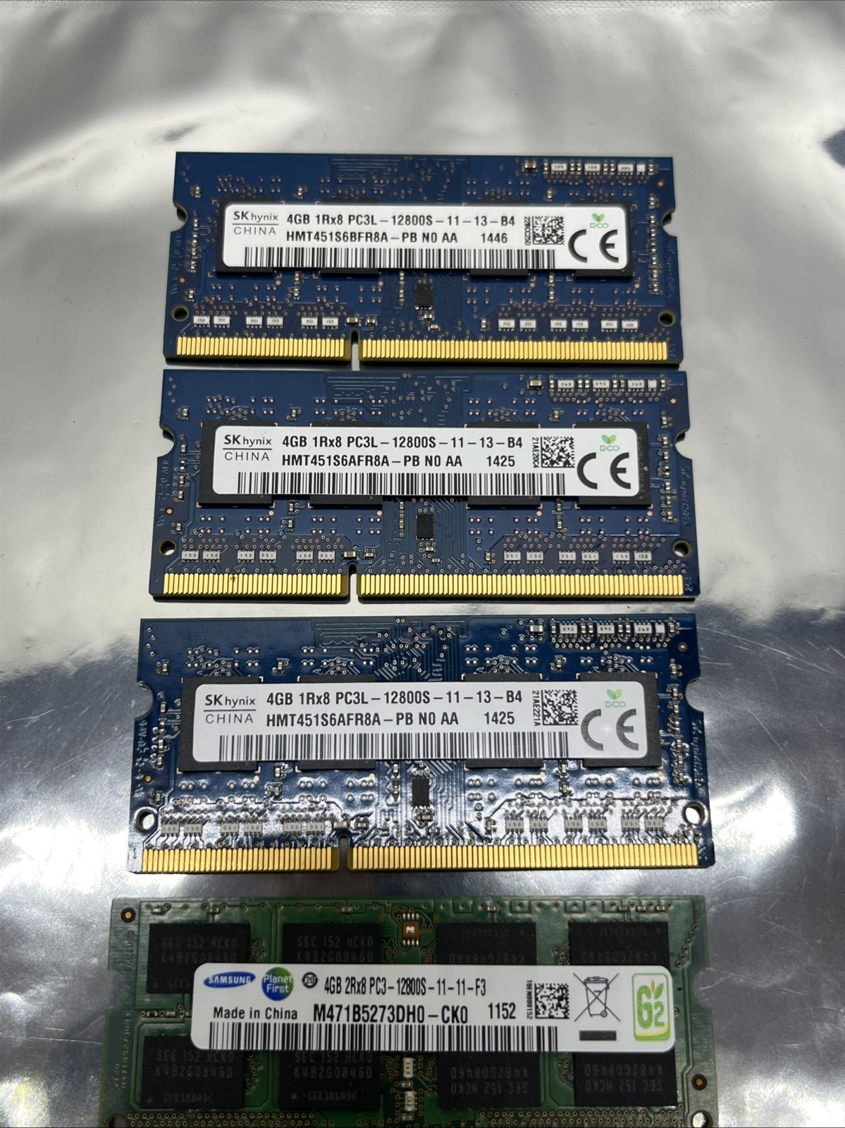 Lot of 8 4GB/8GB (40GB TOTAL) PC3L 12800S Samsung & SK Hynix RAM Memory