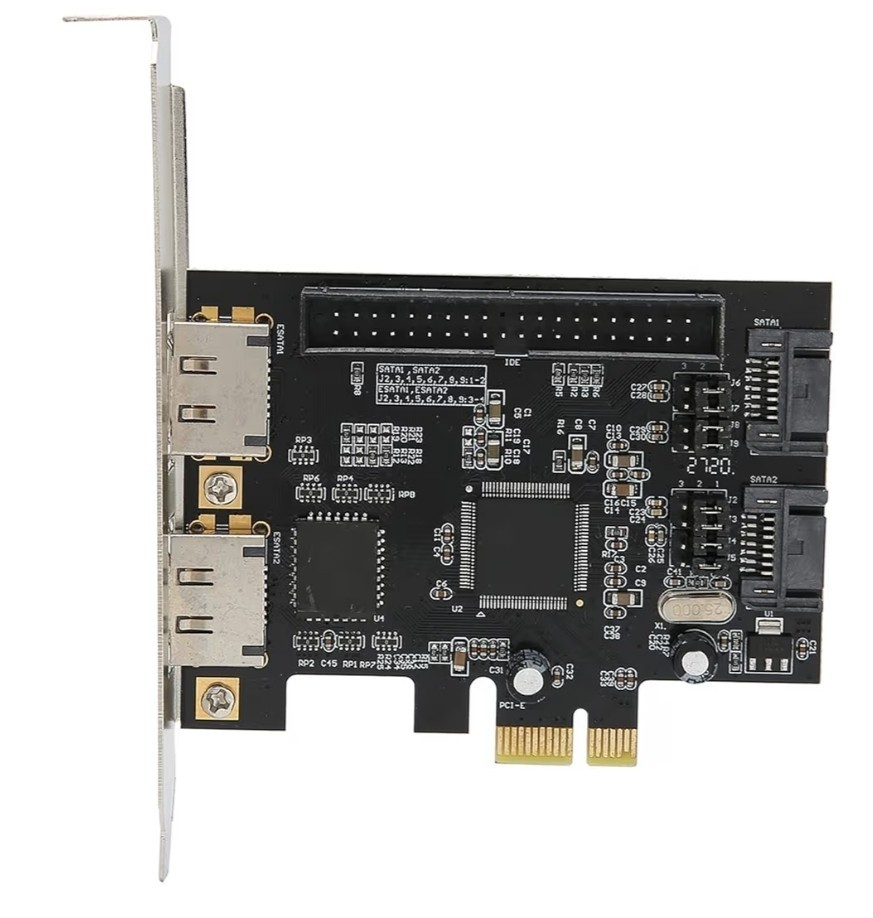 PCIe to 2x SATA2.0 + IDE 40pin + 2x ESATA hard disk controller adapter raid card