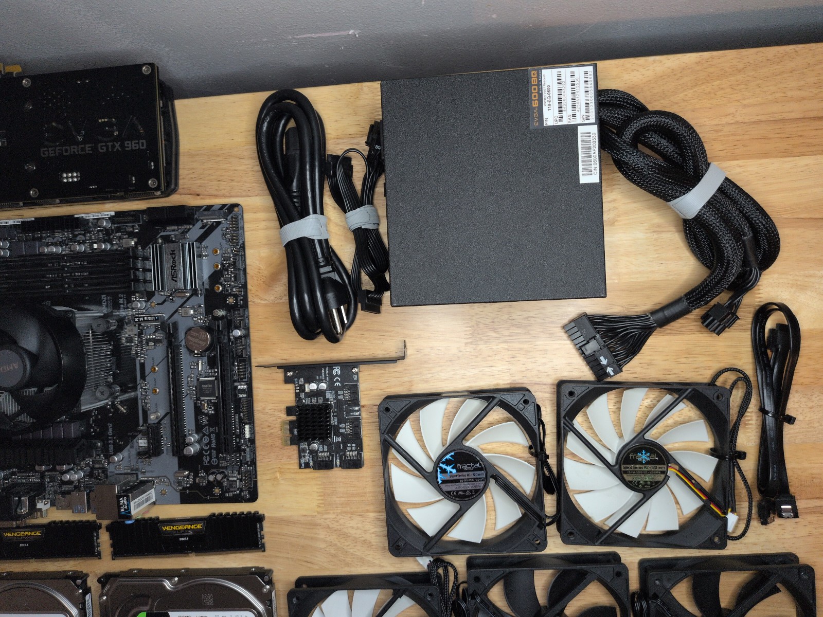 PC Parts (NAS) ASRock B450M Pro4, AMD RYZEN 5 3400G, 16GBDDR4, 4TB BARRACUDA