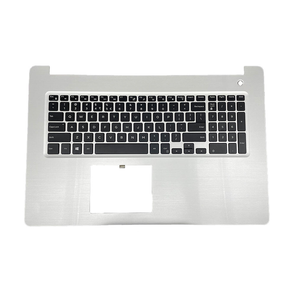 New 06V9FW For Dell Inspiron 17 5770 5775 Palmrest w/ Backlit Keyboard Silver US